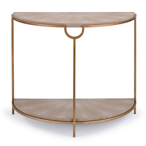 Vogue Shagreen Demilune Console
